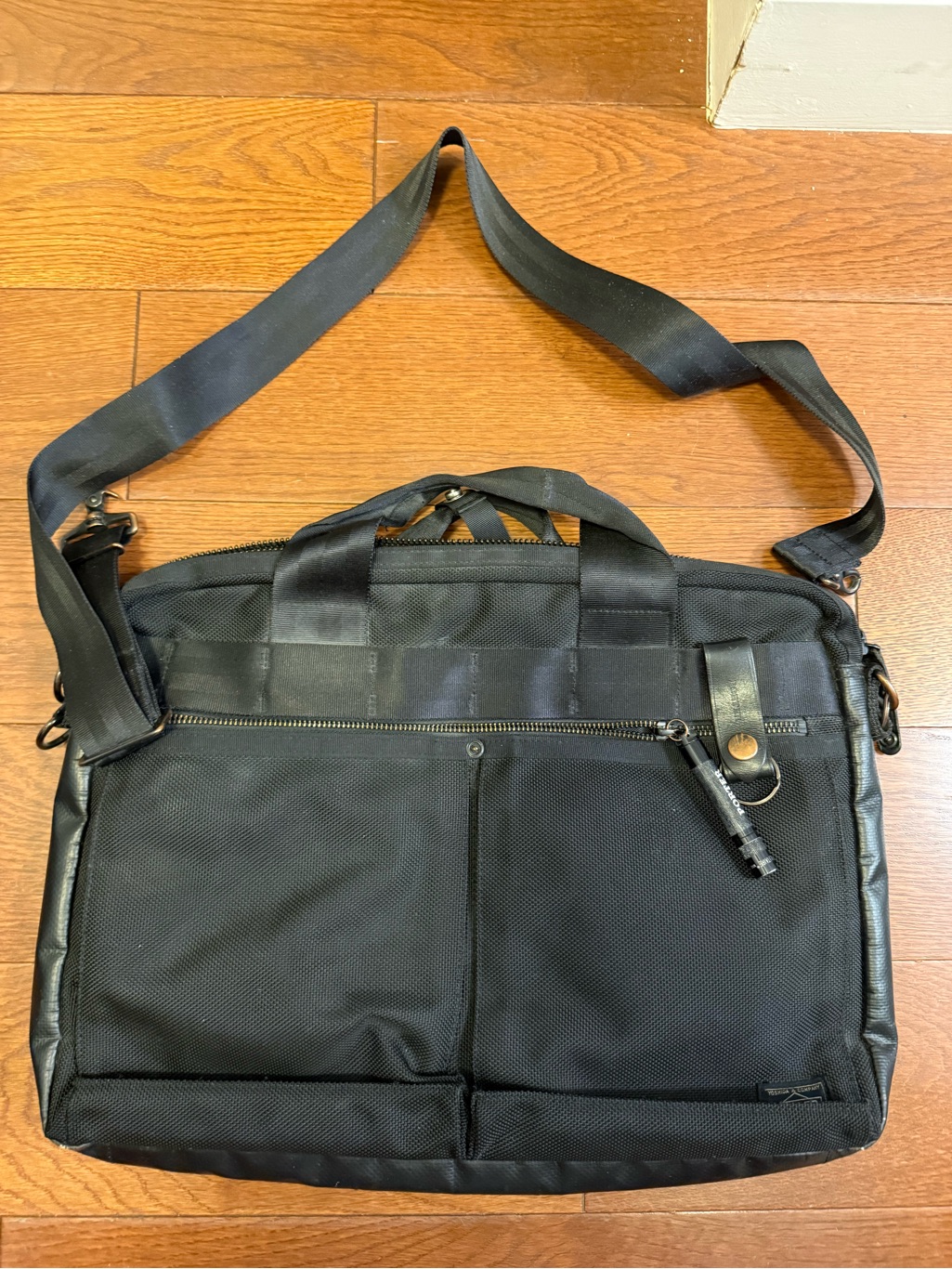 Black Porter Yoshida 2way Tanker Messenger Bag With Shoulder Strap
